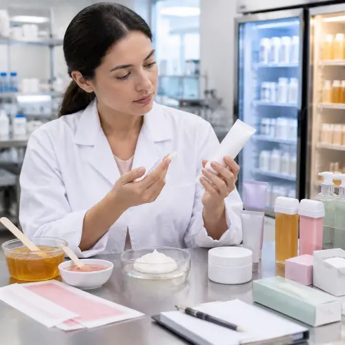 Depilatory cream stability review and final tube packaging inspection