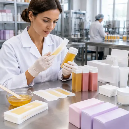 Hair-removal product QC inspection of wax strips and roll-on cartridge leakage