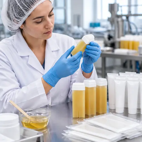 Roll-on wax cartridge leakage check with depilatory cream and wax strip packaging
