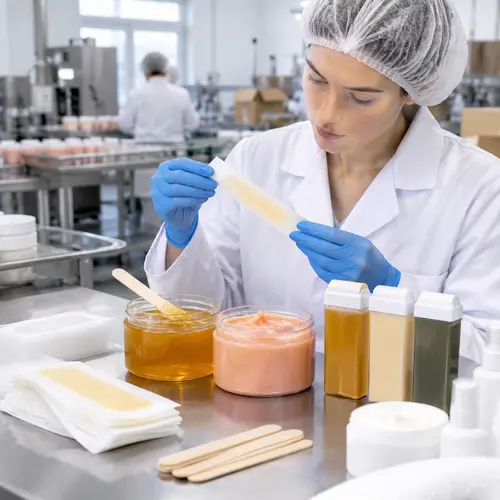 Quality inspection of wax strips, sugar wax jars, and roll-on cartridges