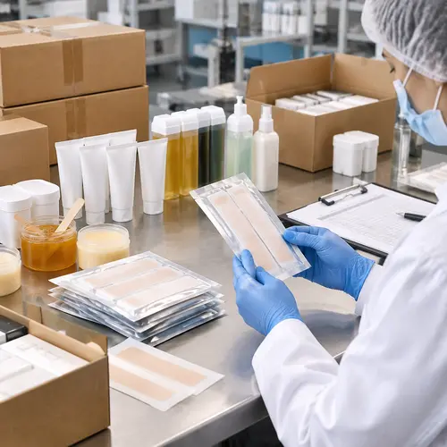 Hair removal product packaging and final QC release inspection