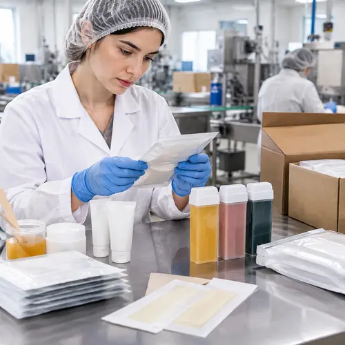 Quality inspection of wax-strip pouches and roll-on wax cartridges for packaging compatibility