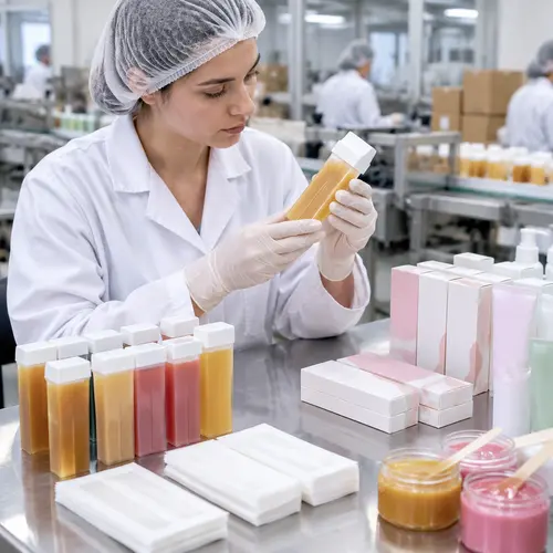 QC inspection of roll-on wax cartridges and wax strip packaging