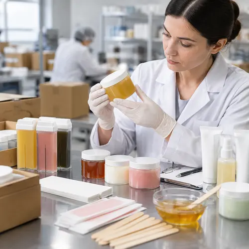 roll-on wax cartridge leakage check and waxing kit packaging inspection
