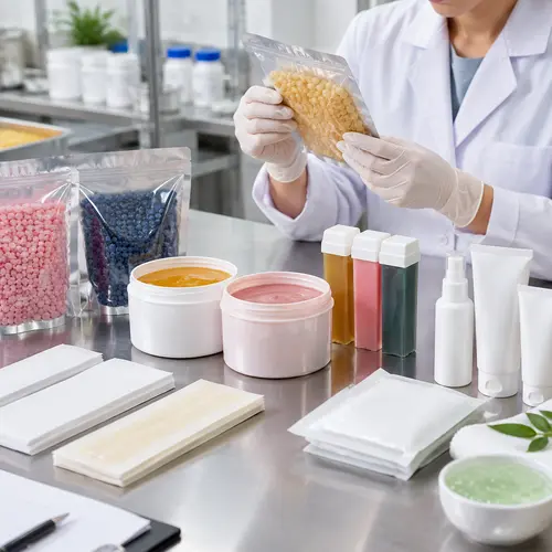 Private label waxing product packaging and roll-on cartridge leakage check