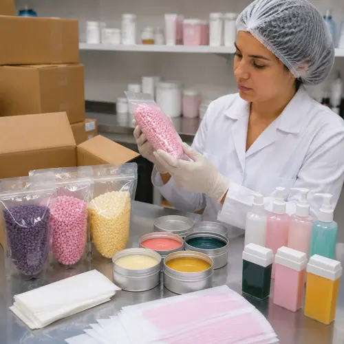 Private label waxing kit packaging and quality control inspection