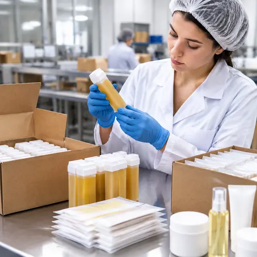 QC inspection of roll-on wax cartridges and wax strip packaging