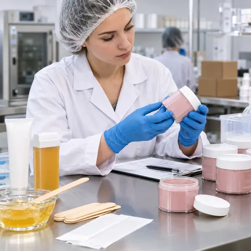 wax jar label adhesion and leakage quality inspection