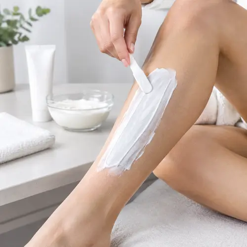Depilatory cream application review for even coverage and controlled removal