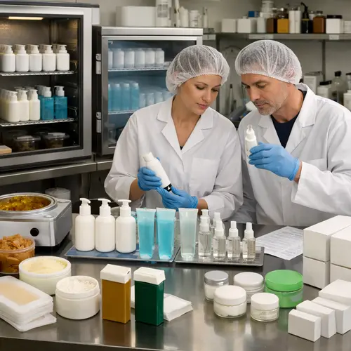 GMP laboratory stability review of filled post-depilation care product samples
