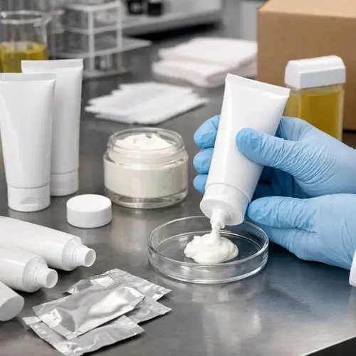 Depilatory cream tube packaging compatibility and leakage inspection