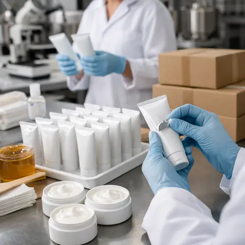 Depilatory cream quality control inspection before private-label pilot approval