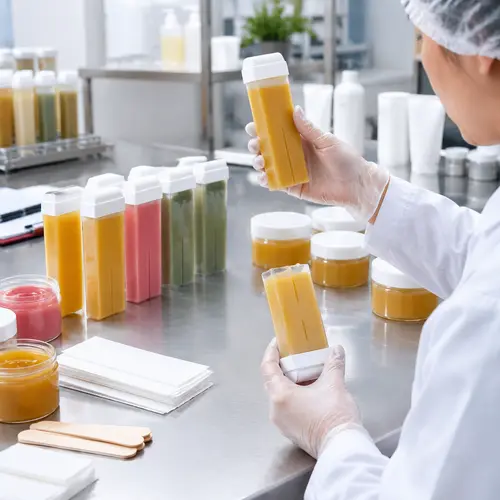 Roll-on wax cartridge and wax jar packaging leakage check