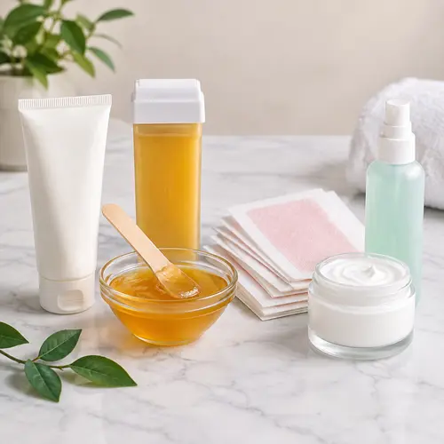 Bikini and body hair removal product formats prepared for private label sample review