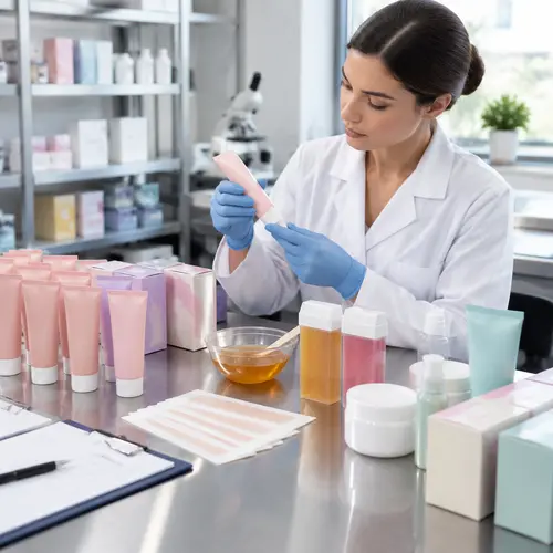 Depilatory cream and wax strip packaging compatibility inspection
