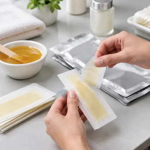 Facial wax strip adhesion and sealed pouch packaging review
