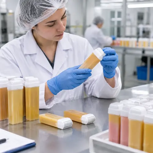 Roll-on wax cartridge leakage check during hair-removal product inspection