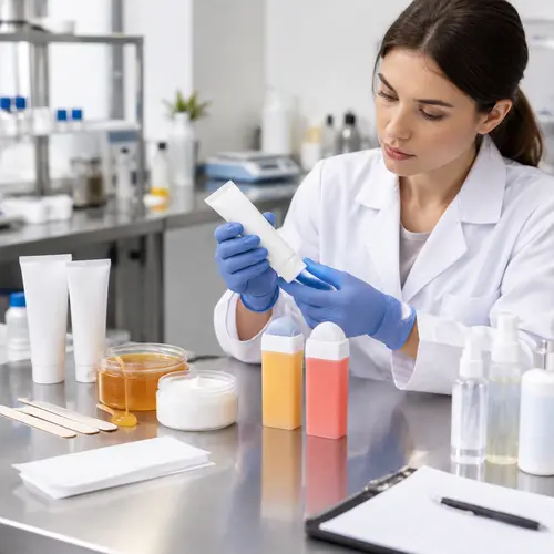Depilatory cream and wax packaging samples reviewed for ODM approval