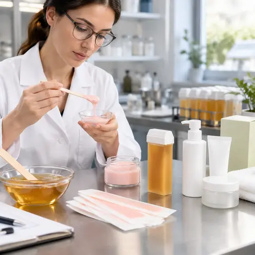 depilatory cream sample review with wax strips and roll-on wax packaging
