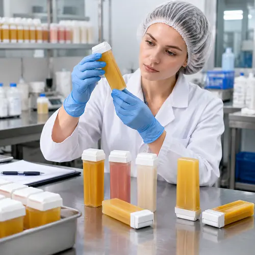 roll-on wax cartridge leakage check during packaging quality inspection