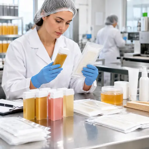 QC inspection of roll-on wax cartridges and wax strip packaging