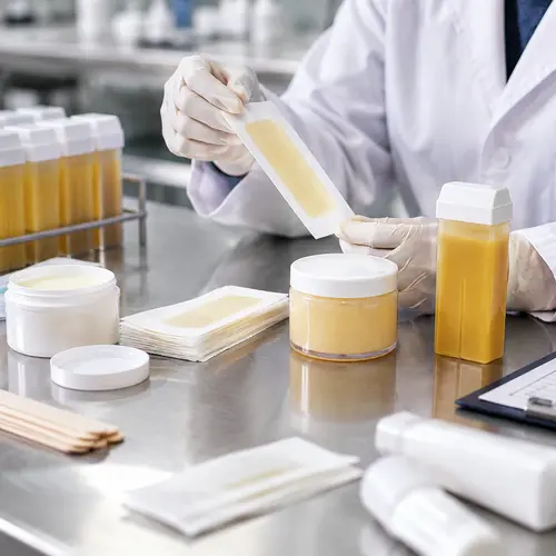 Wax strips and roll-on wax cartridge packaging compatibility inspection