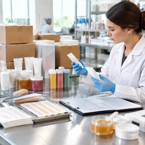 Hair removal product quality control inspection before private label production