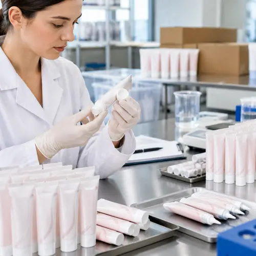 Depilatory cream tube leakage and seal inspection during quality control