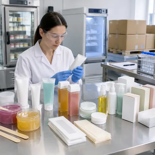 Hair removal product stability and storage testing for private-label samples