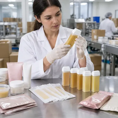 QC inspection of roll-on wax cartridges and wax strip packaging