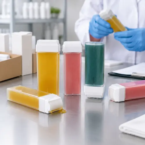 Roll-on wax cartridge leakage and packaging compatibility check