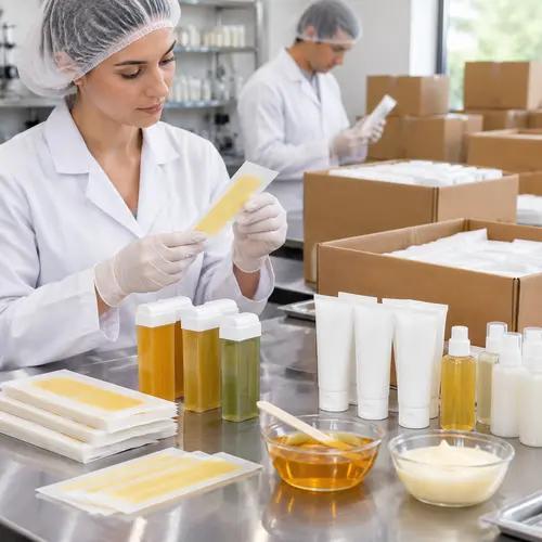 Quality inspection of wax strip packaging and hair removal product cartons