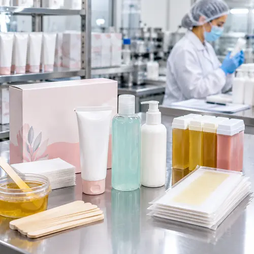 Aftercare kit packaging for post-depilation skin care