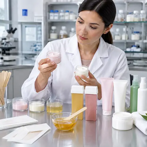 Depilatory cream sample review with tube and aftercare packaging