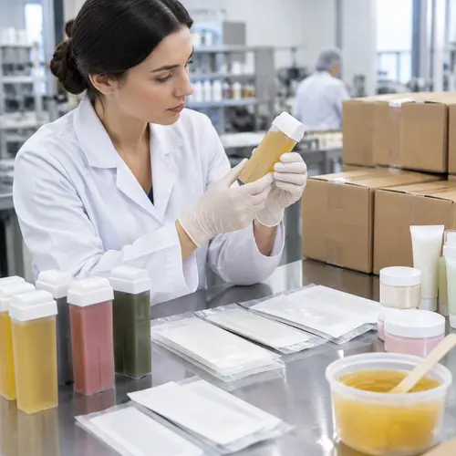 Quality inspection of roll-on wax cartridges and wax strip packaging for leakage and deformation