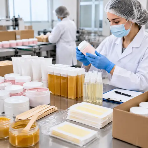 Hair removal product stability and packaging quality-control inspection