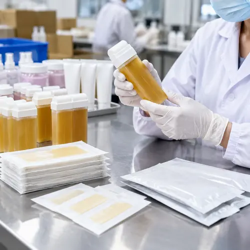 Roll-on wax cartridge and wax strip packaging inspected for leakage and sealing