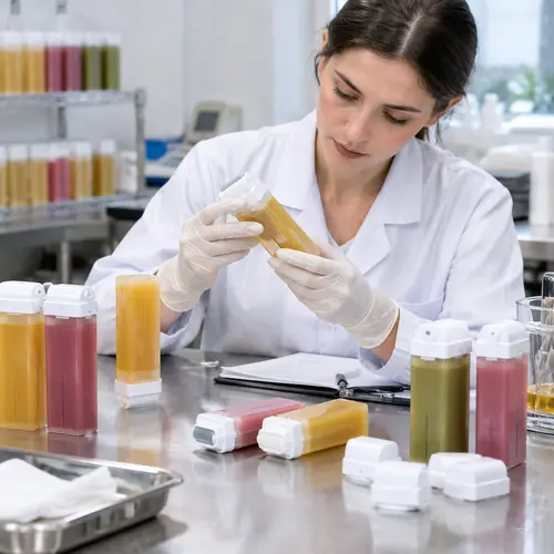 roll-on wax cartridge leakage check during packaging review