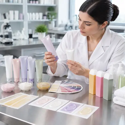 Depilatory cream sample review for formula texture and packaging compatibility
