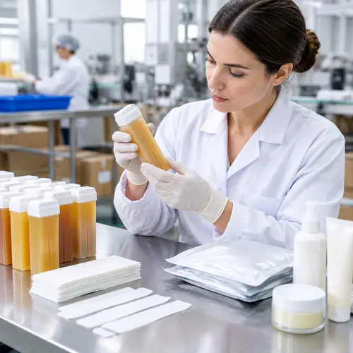 QC inspection of roll-on wax cartridges and wax strip packaging
