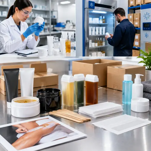 Hair removal product stability and packaging inspection during OEM manufacturing