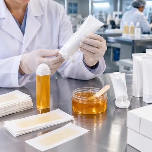 Hair-removal product quality inspection for wax strip adhesion, cartridge leakage, and cream packaging