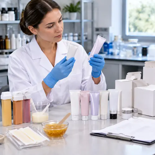 Depilatory cream sample review with tube packaging compatibility checks